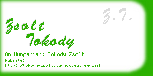 zsolt tokody business card